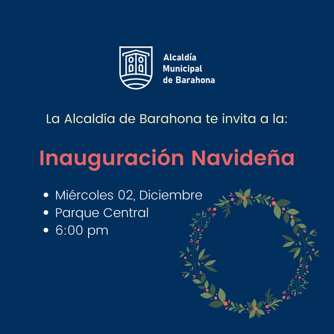 Inauguración de las Decoraciones Navideñas'